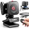 NBDDIGITAL NBD Webcam 2K per PC e laptop, fotocamera per computer con messa a fuoco automatica con telecomando, 2 microfoni AI-Noise Cancel, microfoni stereo, campo visivo regolabile, correzione in condizioni di
