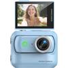 Generic Action Camera Panoramica Compatta Anti-Shake WiFi Mini Fotocamera Sportiva 2 Pollici Flip Screen con Tracolla Magnetica per Scatti in Prima Persona