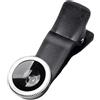 Odoukey Obiettivo Fisheye per telefono 3 in 1, Obiettivi macro grandangolari Fish Eye Obiettivo universale a clip (Argento)