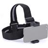 NovelGoal Supporto fisso per telefono cellulare montato sulla testa Staffa per fotocamera sportiva Staffa per fotocamera in prima persona Vista Accessorio per riprese Clip per telefono dritto