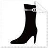 DIYthinker Semplice Graphics nero tacchi alti silhouette occhiali panno di pulizia del pulitore dello schermo 5PCS Gift