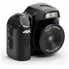 Sxhlseller Videocamera Portachiavi 4K, Fotocamera Digitale Miniaturizzata da 64 MP, Formato retrò a Pollice con Schermo da 1,54 Pollici, 28 Filtri, Luce di Riempimento Integrata per