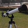 RENYUEH Telescopio astronomico, visione notturna, telescopio monoculare con zoom, messa a fuoco manuale, lente in vetro ottico rivestito completamente versatile + treppiede, per interni/esterni
