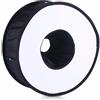 VBESTLIFE Diffusore Flash Ad Anello Pieghevole, Diffusore Flash Ad Anello Portatile Universale da 17 Pollici Softbox Pieghevole Mini Cupola Rotonda per Piatto di Bellezza con Custodia, per