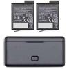 CQJFCYBRA La Batteria Supporta Fino A 160 Minuti Di Durata Della Batteria Ricarica Rapida PD, Compatibile Con DJI, For Osmo Action 5 Pro Osmo 360(2 battery Kit)