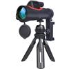 LeGDOr Telescopio monoculare 10 x 42 HD professionale con treppiede da tavolo, adattatore per smartphone, custodia, monocolo trasparente BAK4, adatto per bird watching, sport, adulti