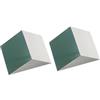 LXXOZ 1 pz Triprismo ad angolo retto Isoscele Angolo retto Superficie Alluminio placcato Alta precisione 180 gradi Prisma di sterzo riflettente(20x20x20mm)