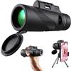 LeGDOr Monoculare 12X50 Monoculare ad alta potenza per adulti Monoculare per Smartphone Adattatore Telescopio Monoculare Caccia Fauna Selvatica Bird Watching Viaggi Campeggio Escursioni