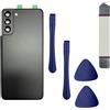 CaoXiong Cover posteriore in vetro per Galaxy S21 Plus per Samsung Galaxy S21+ Plus 5G + strumenti (nero fantasma)