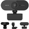 Generic Webcam USB - Telecamera per laptop 720p HD, rotazione a 360°, design regolabile, microfono, configurazione senza driver | Protezione della privacy webcam per PC -computer laptop streaming desktop