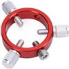 Yctze Cannocchiale Guida per Telescopio Rosso in Lega di Alluminio con Viti M6 e 1/4 di Pollice - Cerchio per Cannocchiale Guida a Sei Punti da 40 Mm Telescopi Astronomici da 20‑40 Mm - Design