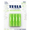 TESLA Batteria ricaricabile AAA (HR03, Micro matita, Blister) 4 pezzi