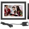 Torvex Cornice Digitale WiFi, Portafoto Elettronico da 10,1 Pollici con Touch Screen e Altoparlante, Display in Legno per Album Fotografico e Decorazione di Casa e Ufficio