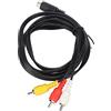 Aumotop Mini DIN Maschio a 3 Maschio Cavo Adattatore Connettore Colorato per Connessione AV, Design Ad Alta Precisione e Durevole per Monitor e Ricevitori AV con Jack