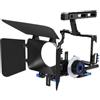 Generico Video Camera Rig, Kit di montaggio for videocamera e videocamera, sistema di produzione cinematografica, compatibile con Panasonic GH4, Sony A7S/A7/A7R/A7RII/A7SII/A7IV ILDC,for Vlogging(Blue)