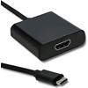 Qoltec 50375 cavo di interfaccia e adattatore USB 3.1 type C HDMI A Nero