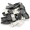 Maxmoral 10 connettori USB 2.0 tipo A maschio a 4 pin con copertura in plastica nera, connettore fai da te
