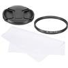 QUARKZMAN Filtro Polarizzatore Circolare 72mm Filtro Polarizzatore | a Doppio Strato, con Custodia e Panno per Pulizia, per Obiettivo Fotocamera