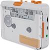 Sunydog Convertitore Cassetta-to-Mp3 Convertitore Portatile, USB, Cuffie, Convertitore Cd, Riproduzione Ovunque, Compatto, Cd Software Incluso, Bianco, Mp3, Batteria AA o USB Alimentato