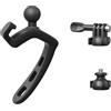 Tmboryuu Supporto universale a sgancio rapido in silicone per fotocamere sportive per manubri da 20-60 mm, cinghia flessibile per montaggio bici