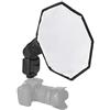 Generic Diffusore Flash, 30 Cm Universale Flash Softbox Mini Flash Diffusore Softbox Portatile Diffusore Accessori Fotocamera Diffusore Flash Fotocamera con Custodia per Flash