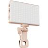Fesjoy Mini Luce per Videoconferenza a LED 2500K-9000K Luminosità Regolabile per Computer Portatile e Telefono Cellulare (Rosa)
