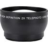 Tomvorks Lenti per Fotocamere di Montaggio per Fotocamere di Montaggio per Telecamere a Montaggio per Fotocamere a Montaggio per Teletomiche HD Convertitore HD da 52 Mm 2x 2x teleobietà