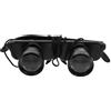 Hoement Binocolo da Testa Portatile in Abs Ingrandimento 3x, Design a Occhiali per Bird Watching e Campeggio, Compatto e Adatto per Concerti All'aperto