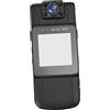 jojofuny Body Worn Camera Abs Nero con Schermo 1, 54 Pollici e Lente | Lente Ruotabile a 170°, Risoluzioni 3840x2160p 2304x1296p 1920x1080p, Batteria 1000mah