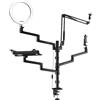 Diablo X-Stream - Supporto per Live Streaming | Supporto da tavolo | Braccio per fotocamera, cellulare, microfono, laptop, monitor, luce ad anello | 4 bracci articolari, Regolabile