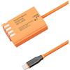 Uqezagpa Cavo in nylon da 60 cm USB C a batteria virtuale per fotocamere digitali compatte e modelli avanzati