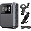 Generic L9 Impermeabile Moto Dvr, 2K Wifi Body Camera, 150 ° Grandangolare, Batteria 1800Mah, Audio & Vision Night, 32 Gb di Memoria, Supporto Regolabile, Per Forze dell'Ordine & Uso Esterno Ideale