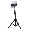 Artibetter Supporto per Telefono e Tablet, Treppiede da Tavolo in Abs e Ferro Resistente, Base Antiurto, per Casa e Ufficio, Colore Nero