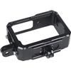 Generico Compatibile con Insta360 One R/RS - Supporto con gabbia in metallo + adattatore for treppiede pieghevole da 1/4 Accessorio for montaggio a slitta fredda(RS Cage 2in1)