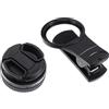 Alipis Obiettivo Macro 15x per Smartphone Clip in Lega di Alluminio Resistente, Lente Grandangolare e Rivestimento Multistrato Antiriflesso, Accessorio Fotografico per Cellulari Adatto