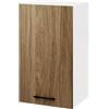 Linea Azzurra Pensile Cucina Sospeso 40 con 1 Anta e 2 Ripiani Mobile in Legno Made in Italy H72xL40xP32 cm cm Facile da Montare (Noce Naturale)