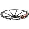 FEERIC Lights & Christmas - Treno di Natale Elettrico Albero 23 Pezzi Musical 1 LED a Batterie