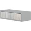 MODULARREDO | LEGOLO Mensola da Muro con Cassetto, Comodino Sospeso, Mensola da Parete, 45x13.4 p20 cm, Grigio Sasso - Made in Italy