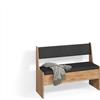 Livinity Panca ad angolo Tiberio, Rovere sabbia, 41.5 x 106.6 cm