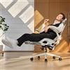 SIHOO B100 Pro Sedia Ergonomica da Ufficio con Poggiapiedi, Sedia da Scrivania Supporto Lombare 4D, Sedia per Computer Poggiatesta 3D, Braccioli Pieghevoli 4D, Reclinazione 90-135°, Bianca