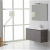 Kiamami Valentina - Mobile Grigio Per Bagno Da 90 Cm Dx Con Sportelli | Manhattan