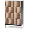 Vicco Cassettiera Eliza, Nero/quercia, 76 x 120 cm | con 5 cassetti, per conservazione e utilizzo in camera da letto o corridoio