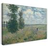 Printed Paintings Stampa su Tela (120x80cm): Claude Monet - Campi Intorno a Argenteuil (1875)