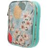 VILLFUL Borsa Porta Uncinetti Doppio Strato con Chiusura a Zip Oxford Verde, Facile da Pulire con Tasche a Rete e Pattina, per Appassionati di Maglia