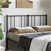 IBUQDDV Spalliera Letto Matrimoniale Testata Letto Matrimoniale Testiere Per Letto Matrimoniale Spalliera Letto Singolo Testiera in Metallo Nero 135 cm per Camera Degli Ospiti Camere Da Letto Dormitorio