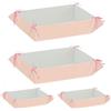 Ingrosso e Risparmio 4 PZ Vassoio Rettangolare in Cartone Rosa 2 Standard e 2 Grande Porta Bomboniere Matrimonio Anniversario Compleanno Cresima Comunione Confettata
