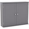 Bath Vida Priano - Armadietto da bagno a doppia anta, montaggio a parete, colore: grigio