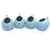 Generico 1 PZ Palloncino Portapiantine Ceramica Celeste c/Scritte Oro BOMBONIERA