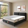 GEEMMA s.r.l. Topper Materasso Memory Foam Alto 5 cm con Tessuto Antimicrobico Sfoderabile in Argento Dispositivo Medico Francese 135x190