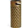 MECSAL CASALINGHI Portaombrelli in Metallo Oro Design Moderno Ø20x55 cm - Porta Ombrelli Tondo Decorativo per Ingresso, Salotto o Ufficio - Stile Elegante e Resistente, Vari Modelli (Oro Romboidale)
